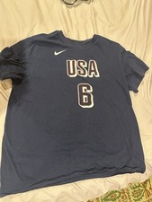 Camisa NBA XL Nike Lebron James 6 Olympic EUA rara ESTOQUE MORTO autêntica original, usado comprar usado  Enviando para Brazil