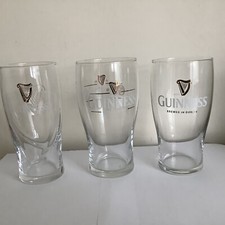 Guinness glasses pint for sale  DEESIDE