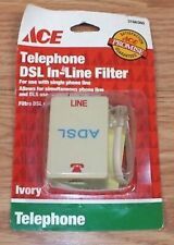 Linha telefônica ACE (3166360) DSL telefone filtro em linha marfim *NOS* comprar usado  Enviando para Brazil