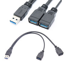 Divisor de extensão USB 3.0 macho para USB duplo fêmea 2.0 Y cabo de dados de alimentação extra comprar usado  Enviando para Brazil