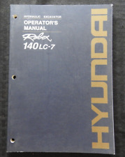 HYUNDAI ROBEX 140LC-7 ESCAVADEIRA HIDRÁULICA MANUAL DO OPERADOR BOM ESTADO, usado comprar usado  Enviando para Brazil