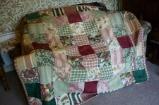 Patchwork quilt throw for sale  WIGAN