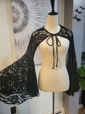 Bolero Foxblood L preto renda transparente manga sino comprar usado Bolero Foxblood L preto renda transparente manga sino comprar usado  Enviando para Brazil