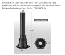Outdoor post light for sale  Kingston