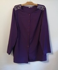 Blouse chemise violette d'occasion  Bourg-de-Thizy