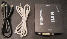 Usado, Adaptador de vídeo VGA2HDMI VGA para HDMI com conector de áudio alta velocidade 1080P comprar usado  Enviando para Brazil