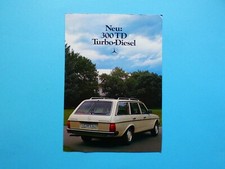 Prospekt mercedes w123 gebraucht kaufen  Augsburg