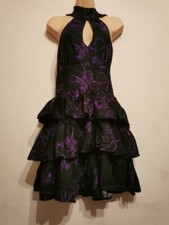 Purple black halterneck for sale  HUDDERSFIELD