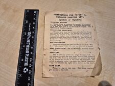 Vintage cycling instructions for sale  ASHFORD