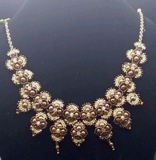 Handcrafted necklace brown for sale  Kansas City
