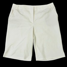 Bermuda esportiva St John branca tamanho 14 feminina algodão stretch etiqueta amarela comprar usado  Enviando para Brazil