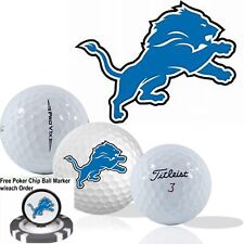 NFL Detroit Lions • Paquete de 12 pelotas de golf • Titleist ProV1X • Acabado, usado segunda mano  Embacar hacia Argentina