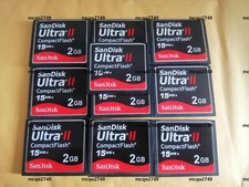 lote de 10 cartões de memória SanDisk Ultra II 15MB/s CompactFlash CF de 2GB comprar usado  Enviando para Brazil