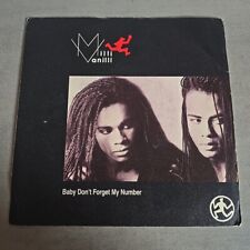 Milli Vanilli Baby Don't Forget My Number Too Much Monkey Business 45 ITA comprar usado  Enviando para Brazil