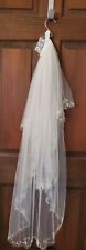 White edged veil for sale  Sparks
