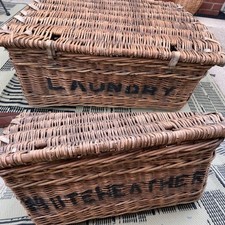 Vintage wicker industrial for sale  SOUTHAMPTON