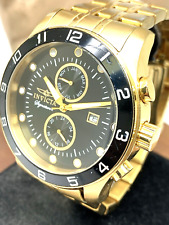 Invicta relógio masculino 7473 Signature II quartzo mostrador preto ouro aço inoxidável 45mm comprar usado  Enviando para Brazil