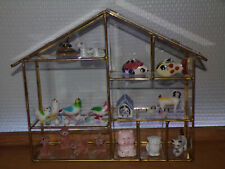 Etagère verre laiton d'occasion  Saint-Vallier