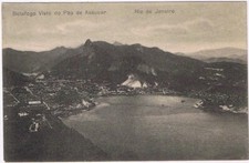Cartão postal Botafogo Visto do Pao de Assucar Rio de Janeiro Brasil, usado comprar usado  Enviando para Brazil