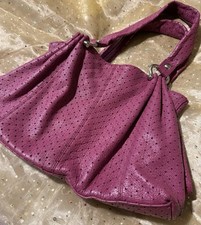 NOVO**Vintage Gap*RASPBERRY Grande🍓BOHO🍓 MINI ESTRELAS CORTE LAZER* Bolsa de Couro comprar usado  Enviando para Brazil