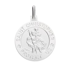 Silver christopher pendant for sale  BRACKNELL