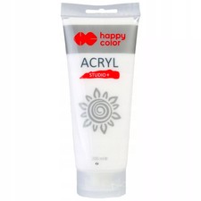 Farba akrylowa Studio 200 ml biel tytanowa Happy Color na sprzedaż  PL