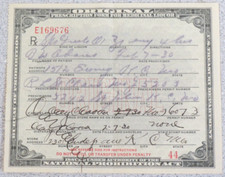 Vintage prohibition prescripti for sale  Olathe