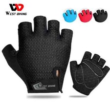 Luvas de ciclismo de meio dedo antiderrapantes para motocicleta MTB bicicleta de estrada luvas masculinas esportivas comprar usado  Enviando para Brazil