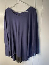 Usado, Blusa Melissa McCarthy X 7seven Feminina Plus 2X Manga Longa Preta Zíper Acento 2965 comprar usado  Enviando para Brazil