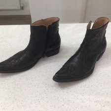 Black leather upper for sale  LEICESTER