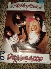 Pôster Motley Crue 1989 Dr. Feelgood Funky ent. Mick Mars Vince Tommy Nikki comprar usado  Enviando para Brazil
