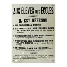 Plaque émaillée humoristique d'occasion  France