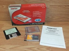 Usado, CompUSA (SKU 274405) 56K fax/modem PC placa e disquete para notebooks, V.90  comprar usado  Enviando para Brazil