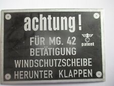 Achtung schild typenschild gebraucht kaufen  Deutschland