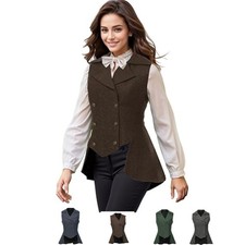 Colete feminino vitoriano, roupas da década de 1920 renascentista tweed tailcoat colete gótico, usado comprar usado Colete feminino vitoriano, roupas da década de 1920 renascentista tweed tailcoat colete gótico, usado comprar usado  Enviando para Brazil