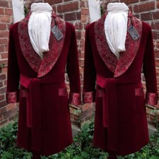 Jaqueta masculina de veludo borgonha para fumar com cinto xale lapela blazer noivo de casamento comprar usado Jaqueta masculina de veludo borgonha para fumar com cinto xale lapela blazer noivo de casamento comprar usado  Enviando para Brazil
