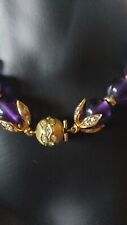 Amethyst kette handgefertigt gebraucht kaufen  Datteln