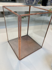 Glass copper lantern for sale  WIMBORNE