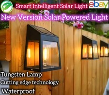 Solar INTELIGENTE Tungsteno SENSOR FILAMENTO LED HOGAR Lámpara de Pared🌟Luz Solar Decoración segunda mano  Embacar hacia Mexico