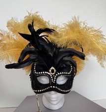 Venetian mask black for sale  BEAWORTHY