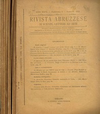 Rivista abruzzese scienze usato  Italia