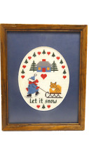 Framed needlepoint cross for sale  Brownsville