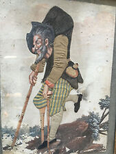 Pintura início do século XIX Curiosity tecido e pintura caricatura engraçada comprar usado Pintura início do século XIX Curiosity tecido e pintura caricatura engraçada comprar usado  Enviando para Brazil