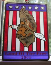 Patriotic stained glass for sale  Benson
