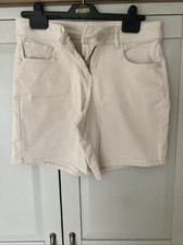 Denim cream shorts for sale  WYMONDHAM