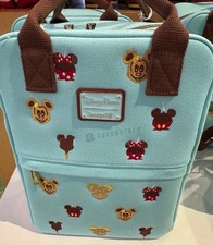 Usado, Mochila de lona azul 2025 Disney Parks Loungefly Mickey Mouse lanches guloseimas nova comprar usado  Enviando para Brazil