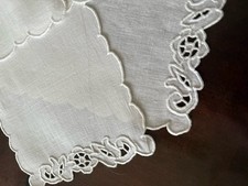 Lindo LINHO IRLANDÊS FINO VINTAGE com guardanapos florais ~6 @ 4 1/2” x 6 1/2” comprar usado  Enviando para Brazil