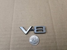 Placa de identificação logotipo emblema vintage metal usinado e preto fabricante de equipamento original V8 V 8 nome AAAG, usado comprar usado  Enviando para Brazil
