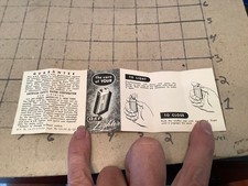 Vintage original instructions for sale  Tilton