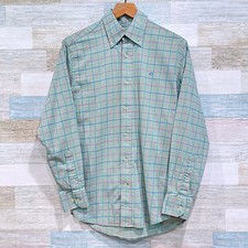Camisa masculina Southern Tide grid xadrez com botões verde algodão stretch preparação pequena comprar usado  Enviando para Brazil